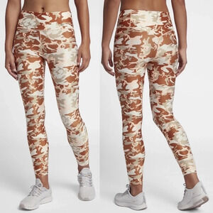 Nike Tan Brown Camo Phantom Desert Dri Fit Training Speed Tight Size Small